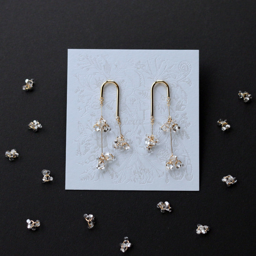 しゃわしゃわ線香花火ピアス(イヤリング)