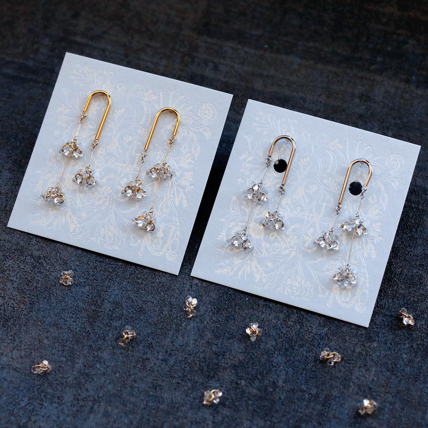 しゃわしゃわ線香花火ピアス(イヤリング)