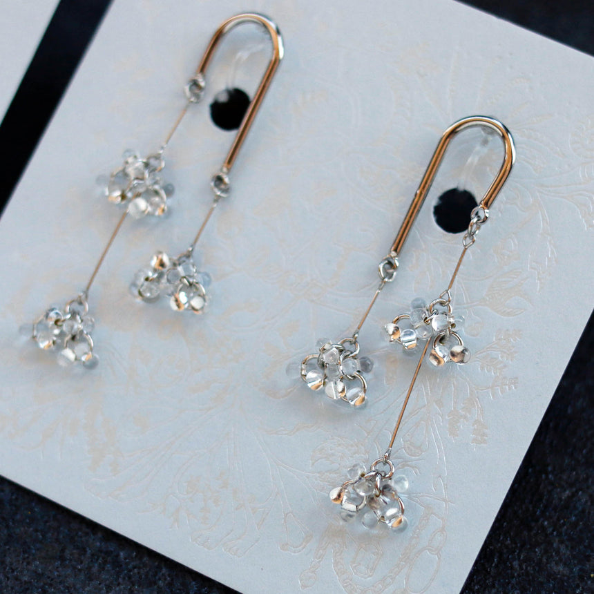 しゃわしゃわ線香花火ピアス(イヤリング)