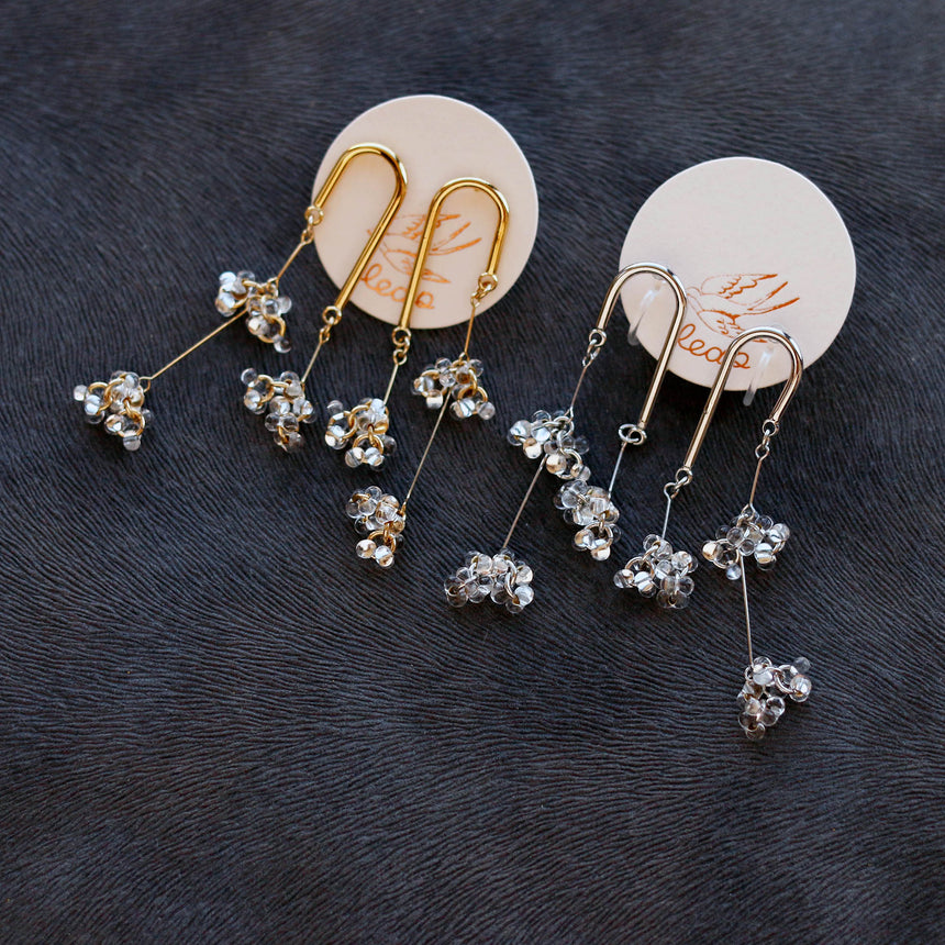 しゃわしゃわ線香花火ピアス(イヤリング)
