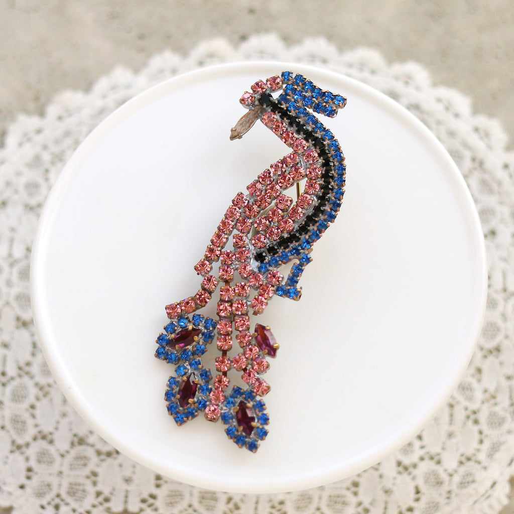 チェコ製ヴィンテージの鳥のブローチ – leap Jewellery