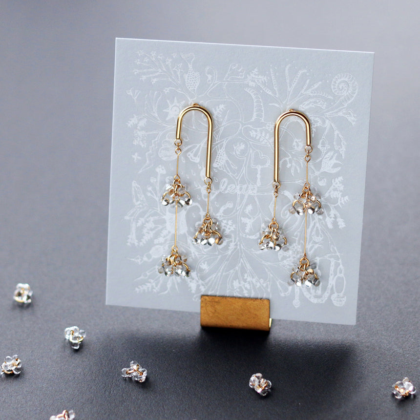 しゃわしゃわ線香花火ピアス(イヤリング)