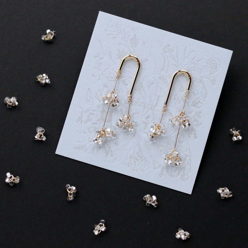 しゃわしゃわ線香花火ピアス(イヤリング)