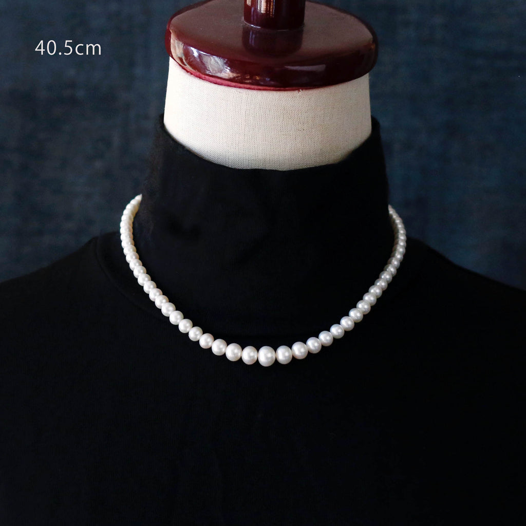 本真珠40㎝程　グラデーション仕立てパールパールパール