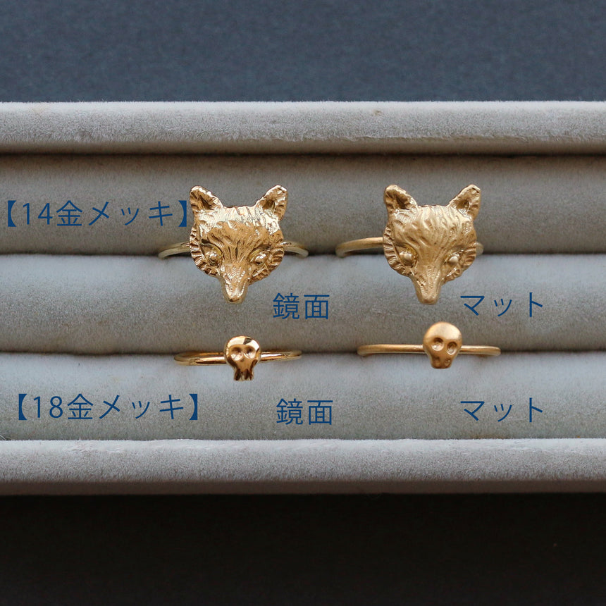 おとぼけスカルのピアス/イヤリング