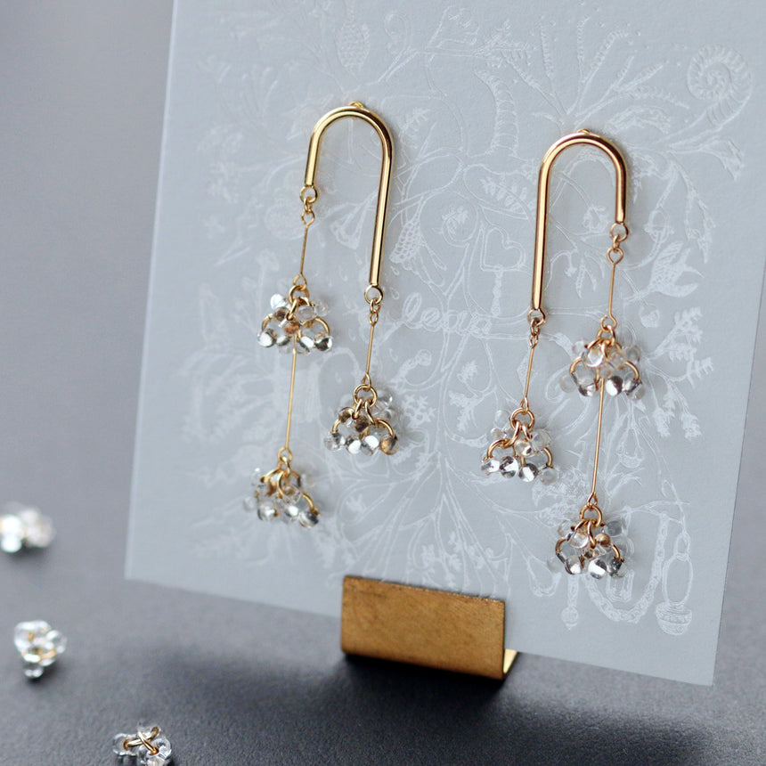 しゃわしゃわ線香花火ピアス(イヤリング)