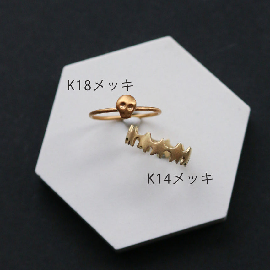 おとぼけスカルのピアス/イヤリング