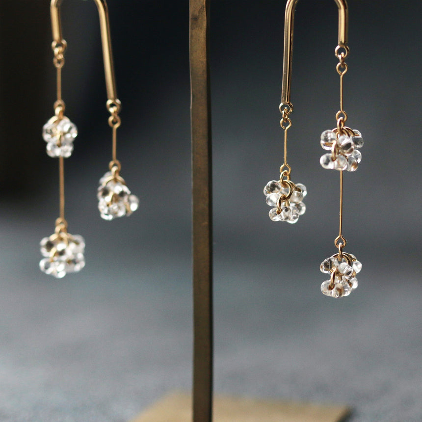 しゃわしゃわ線香花火ピアス(イヤリング)