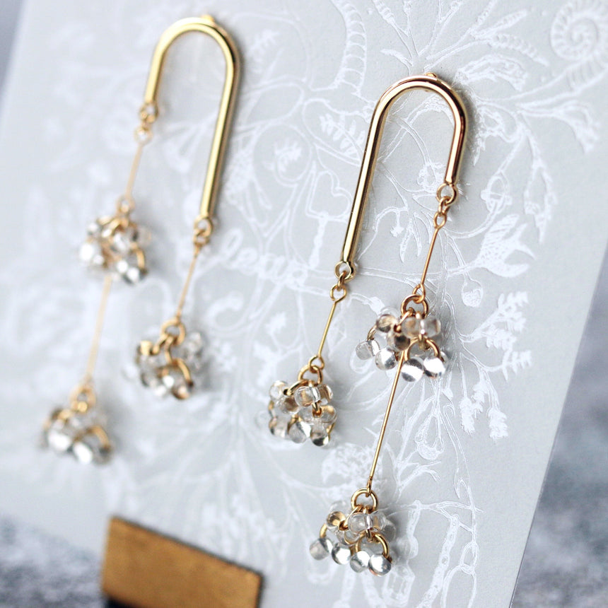 しゃわしゃわ線香花火ピアス(イヤリング)