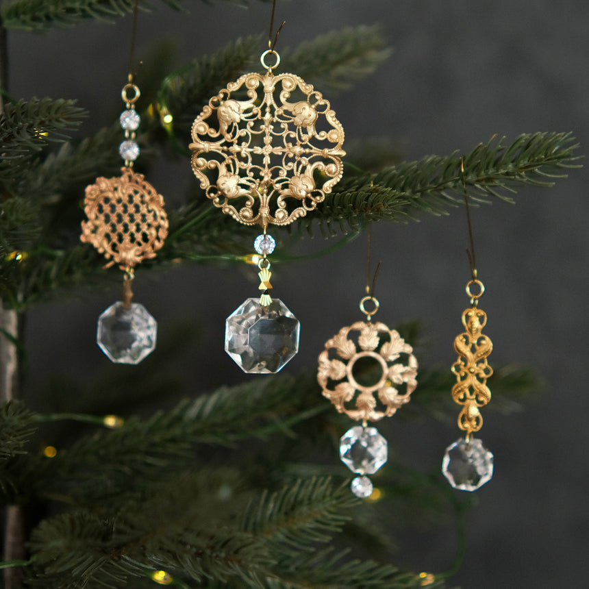 ヴィンテージ・クリスマスオーナメント：アンティーク・シャンデリア2