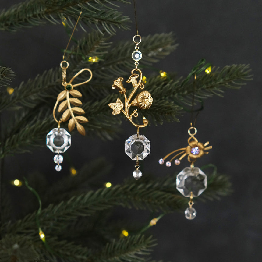 ヴィンテージ・クリスマスオーナメント：アンティーク・シャンデリア