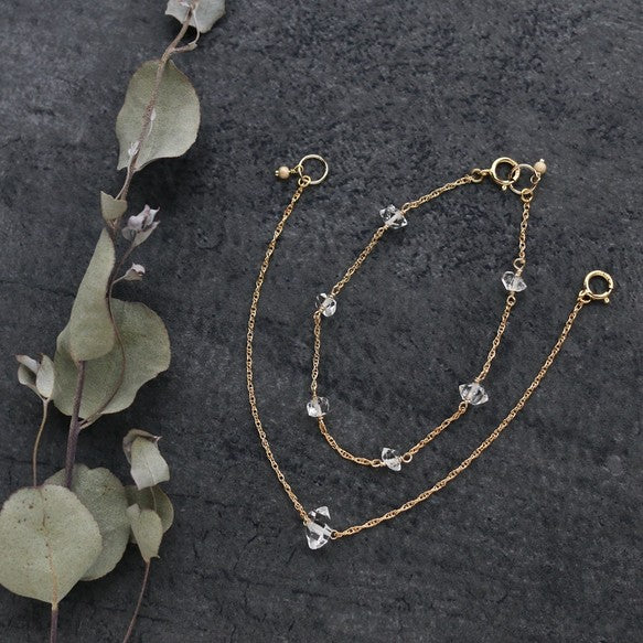 ハーキマーダイヤモンドのブレスレット – leap Jewellery ハーキマーダイヤモンドのブレスレット – leap Jewellery